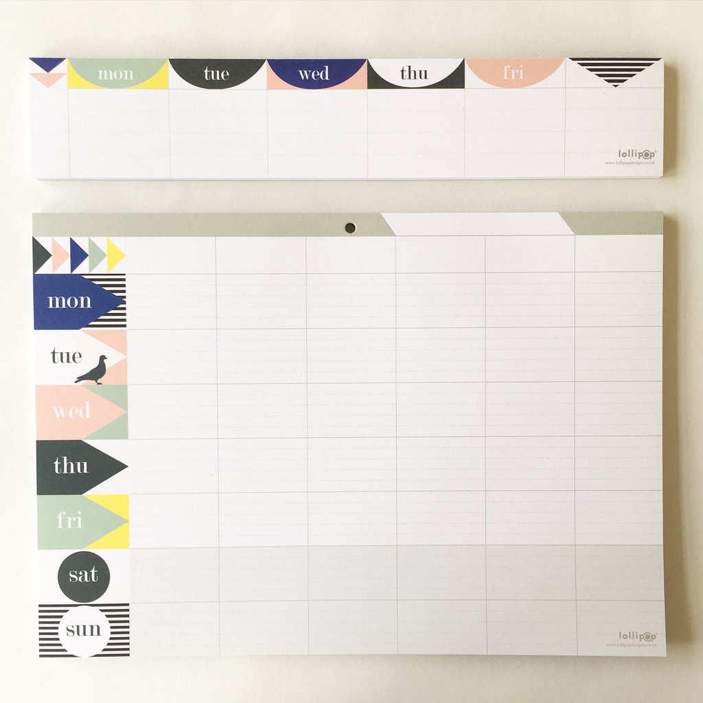 Weekly Planner Pad - Undated, Reusable & Tear-Off Notepad for Productivity - Perfect for Office, School, Home Organization & Daily Task Tracking