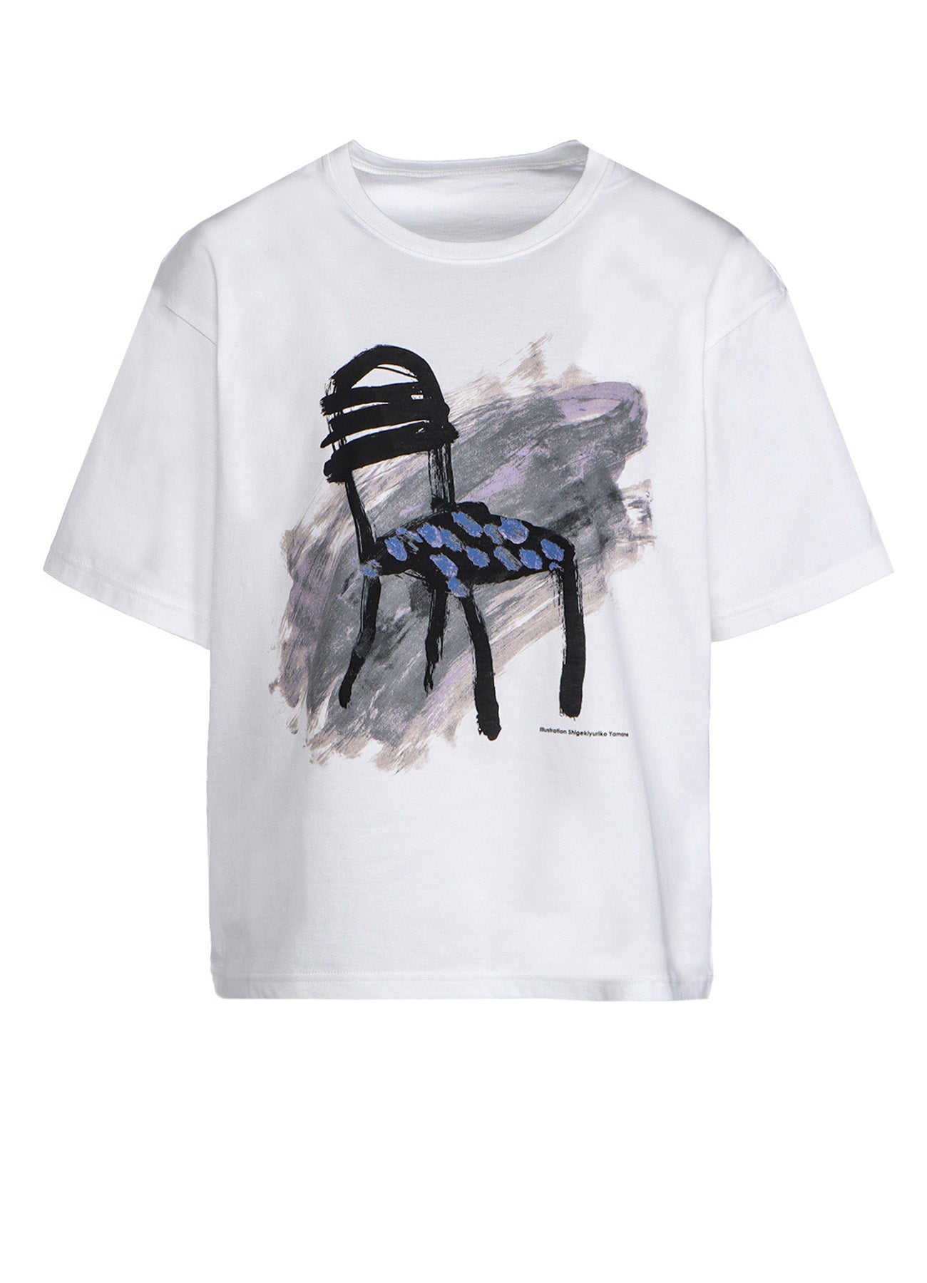 Soft Cotton Jersey Chair Print Oversized Shirt for Women - Comfortable Loose Fit Blouse for Casual Wear, Office, and Travel