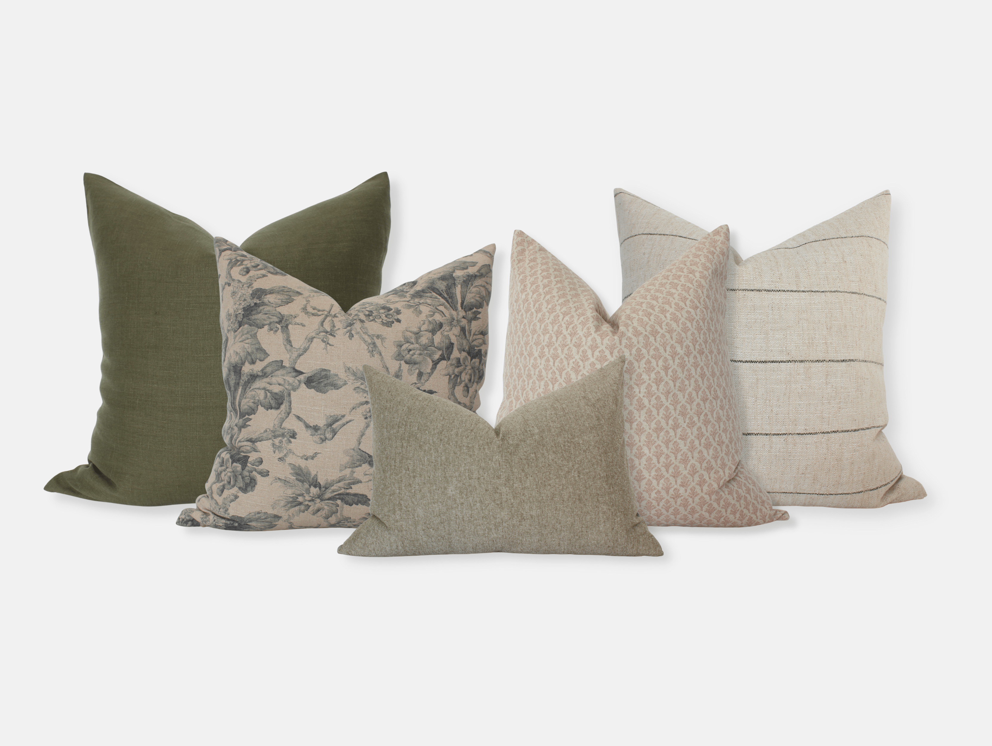 Clara Pillow Combo Set of 5 - Ultra Soft Bed Pillows for Side, Back & Stomach Sleepers | Perfect for Bedroom, Sofa & Travel Use