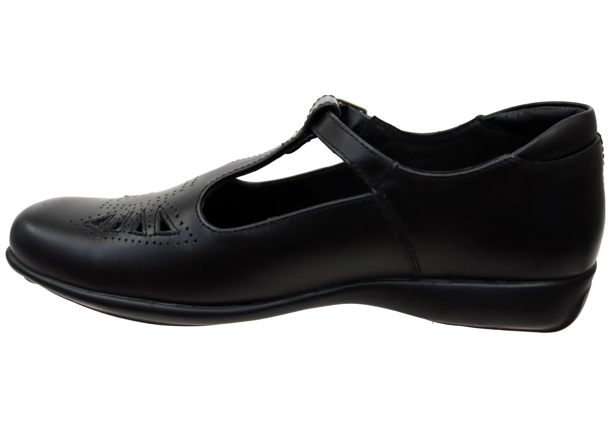 Roc Mango II T-Bar School Shoes for Senior Girls - Comfortable & Durable Leather Mary Janes for School, Dance, and Everyday Wear