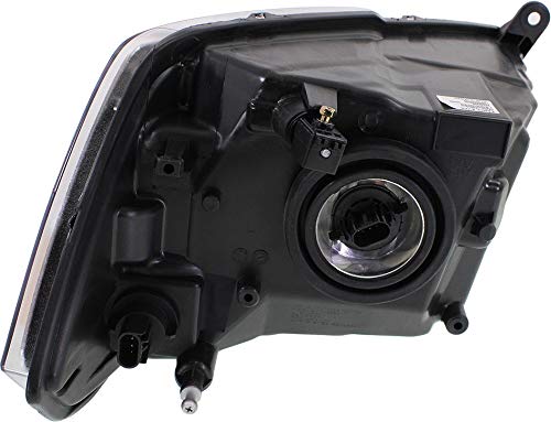 Evan Fischer Driver Side Headlight Assembly for Ram 1500 2011-2012 & 2500 | Halogen Replacement with Bulbs | Fits Non-Quad Light Models | Replaces #55277409AG, 55277409AF | Perfect for Night Driving & Off-Road Adventures