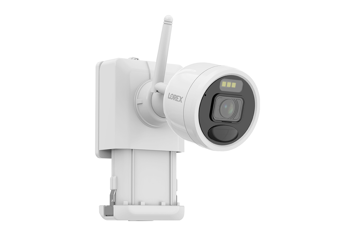Lorex 2K Wireless Security Camera System - 4 Battery-Powered Active Deterrence Cameras with Person Detection (Open Box) | Home & Business Surveillance for Indoor/Outdoor Use