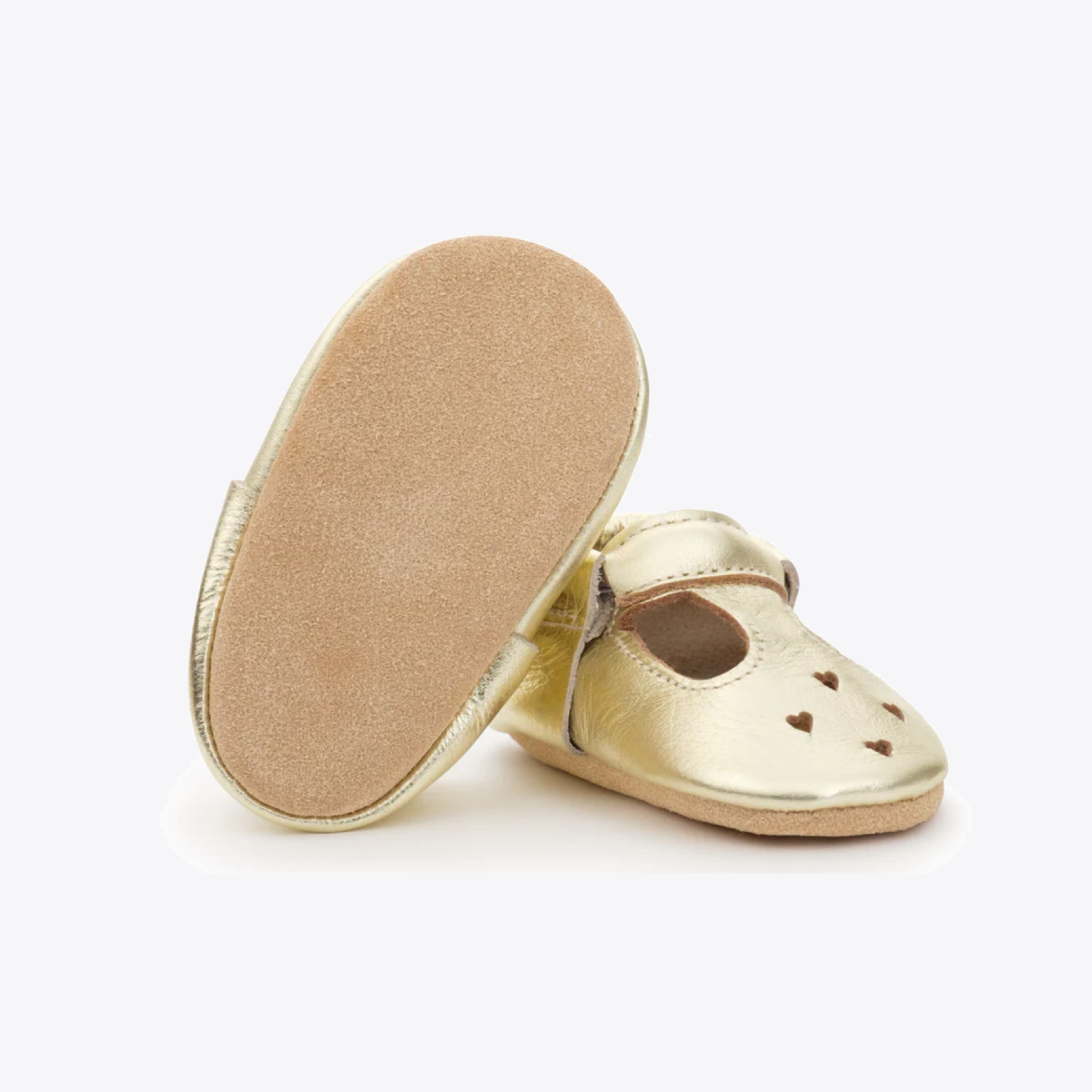 Gold Mary Jane Shoes for Women - Elegant & Comfortable Flats for Casual Wear, Office, and Special Occasions