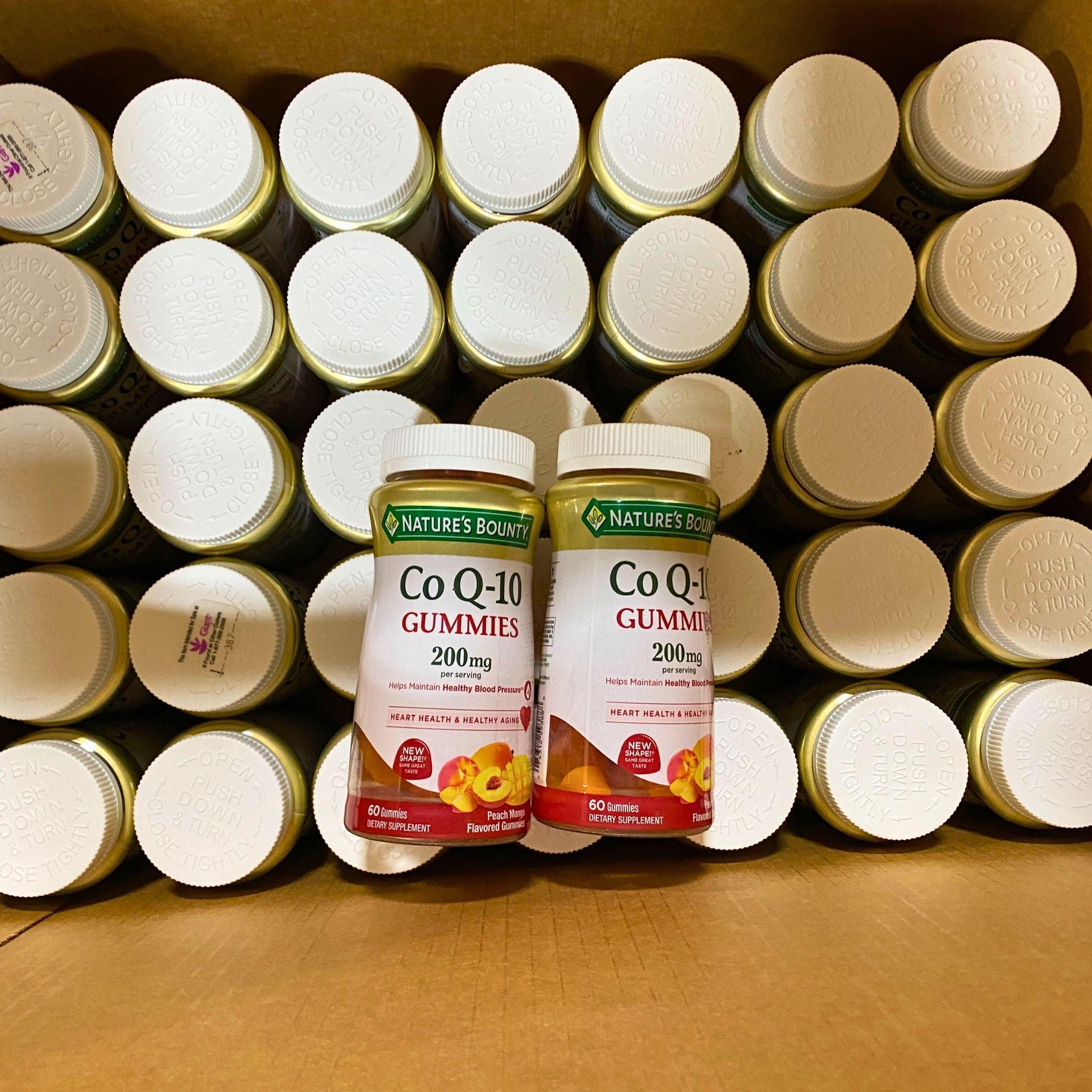 Nature's Bounty CoQ10 200mg Gummy Supplements - 60 Gummies per Bottle (40 Bottles Lot) - Heart Health & Energy Support for Adults - Perfect for Daily Wellness Routine & Active Lifestyle