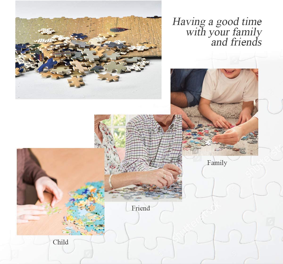 1000-Piece Wooden Jigsaw Puzzle for Adults & Kids - Educational Brain Teaser Game with Cute Dog & Roses Design - Perfect for Family Game Night, Classroom Activities & Stress Relief
