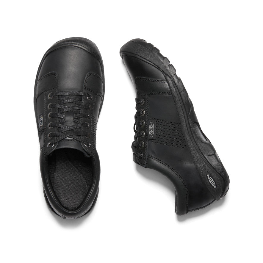 Men's Austin Casual Shoes - Comfortable Black Leather Sneakers for Walking, Work & Everyday Wear