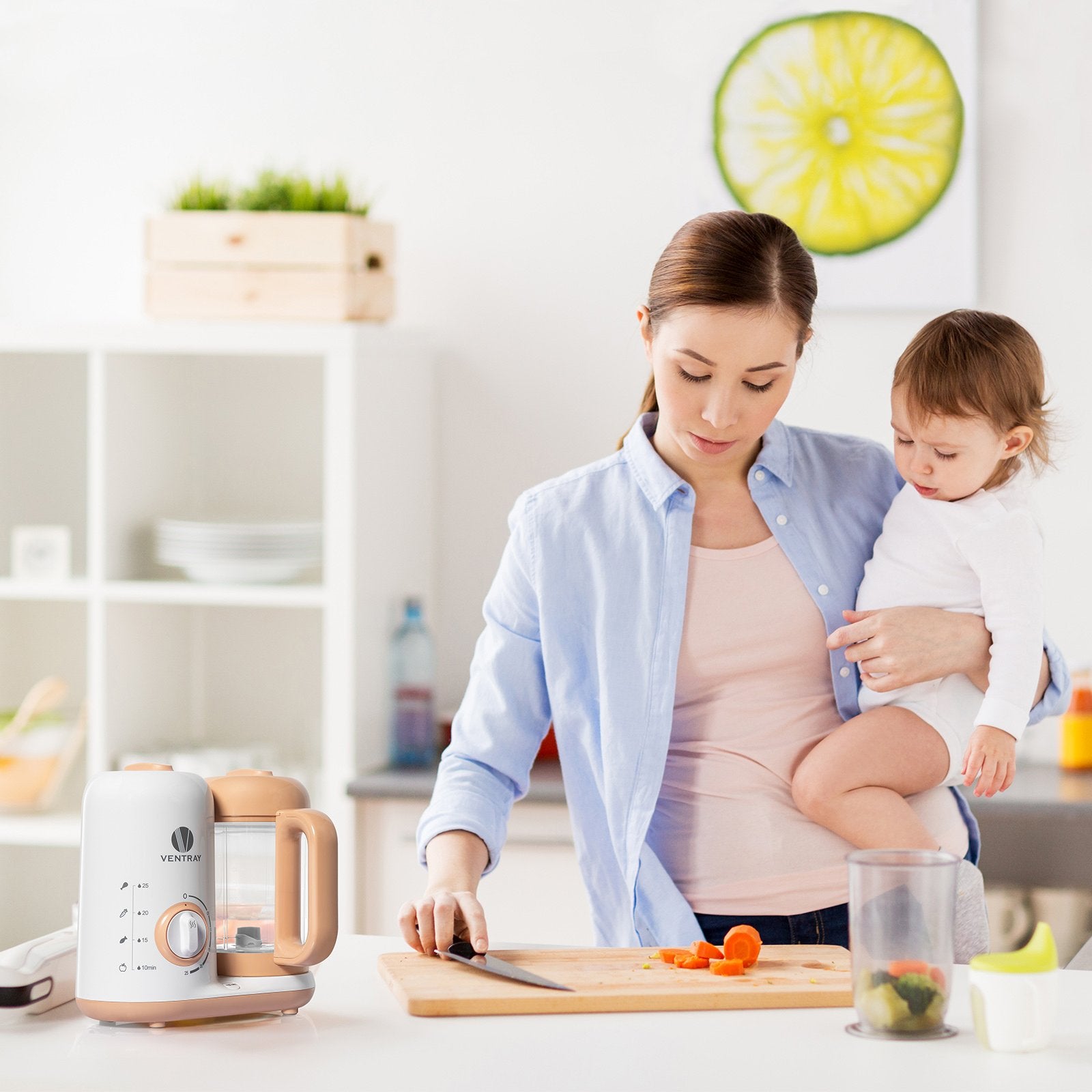 BabyGrow Plus Baby Food Maker - 6-in-1 Steamer Blender & Puree Maker for Homemade Baby Food | Perfect for Infants & Toddlers | Ideal for Travel, Home & Daycare Use