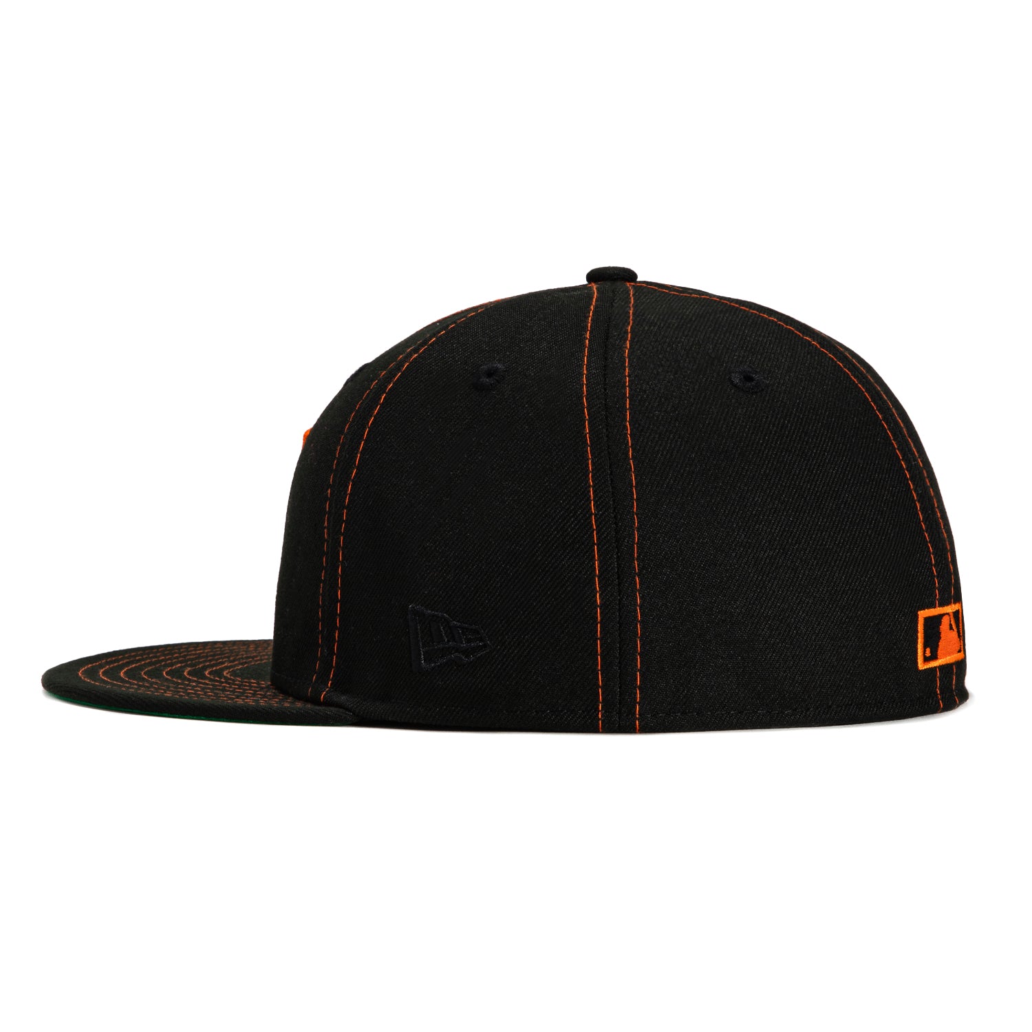 New Era 59Fifty Arizona Diamondbacks Contrast Stitch Snapback Hat with Inaugural Patch - Black & Light Orange | Official MLB Baseball Cap for Fans & Streetwear Fashion