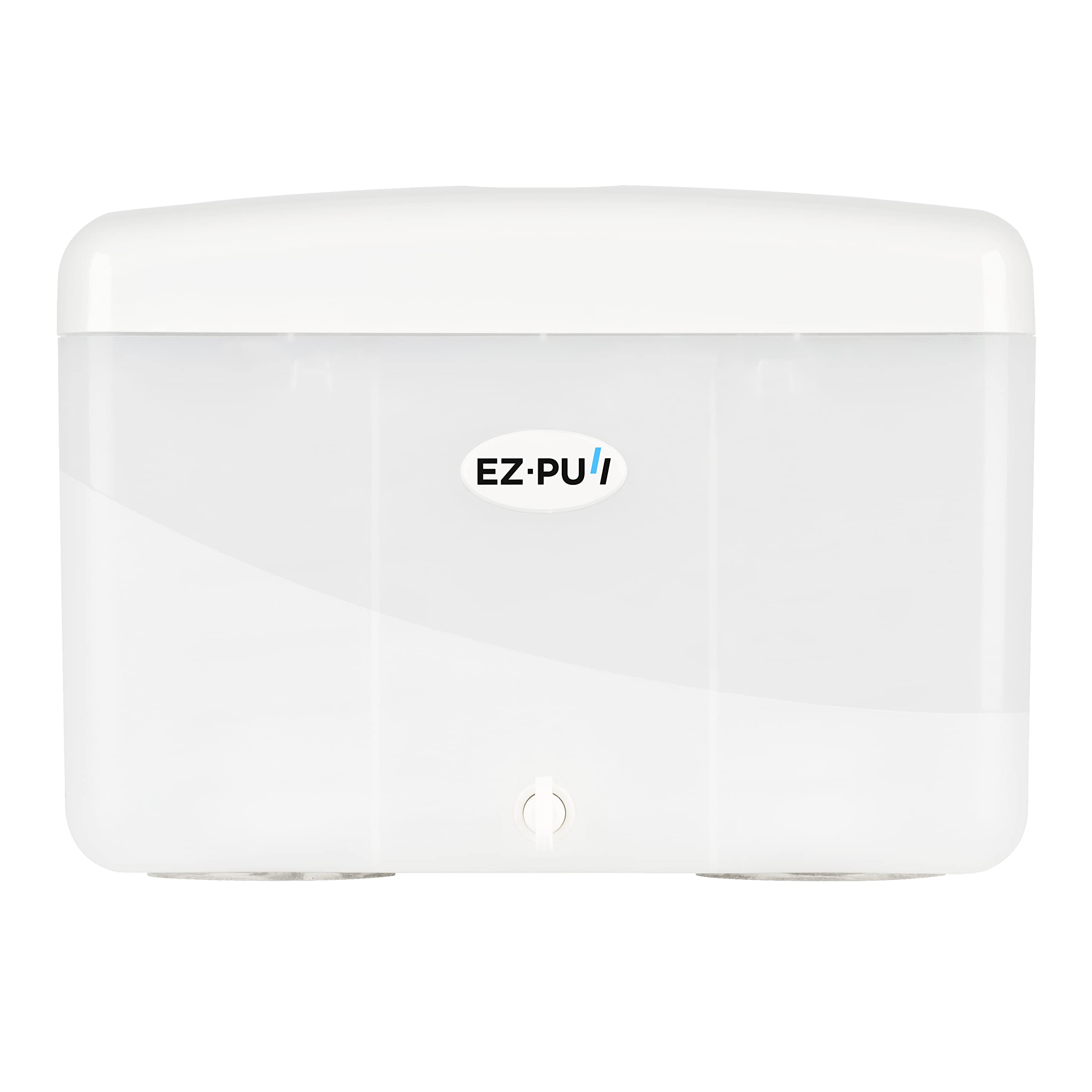 EZbrnd SlimFold Hand Towel Dispenser - White Countertop Paper Towel Holder for Kitchen, Bathroom, Office, RV & Airbnb - Space Saving Guest Towel Solution for Small Spaces & Travel Use