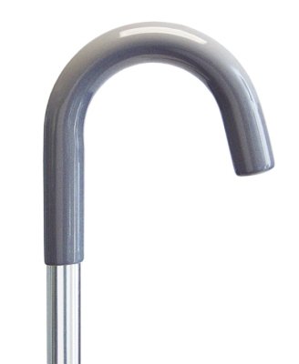 Adjustable Silver Cane with Round Handle - 1 Pack - Lightweight Mobility Aid for Seniors & Injury Recovery - Perfect for Indoor & Outdoor Use