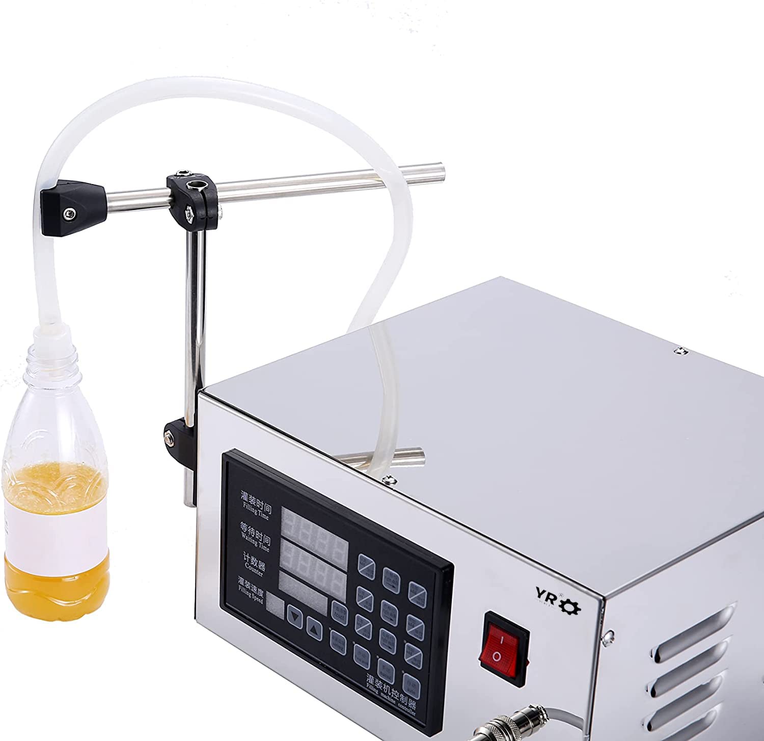 Automatic Digital Liquid Filling Machine for Water, Wine & Beverages - 2-3500ml Bottle Filler with Control Pump (GFK280) - Perfect for Home Brewing, Small Business & DIY Projects