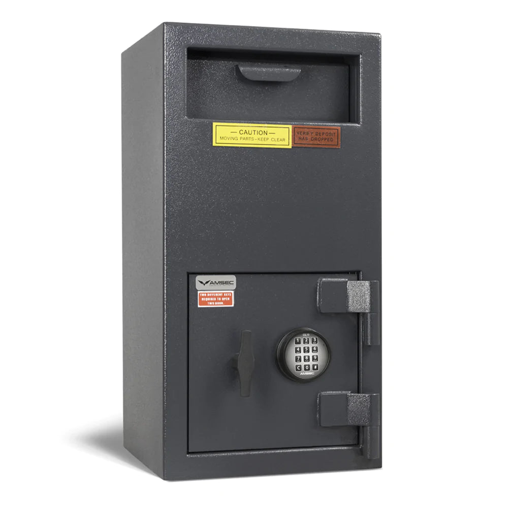 AMSEC DSF2714 Front Loading Deposit Safe - Heavy Duty Commercial Cash Drop Box for Retail, Hotel & Office Security - Ideal for Cash Management & Theft Prevention