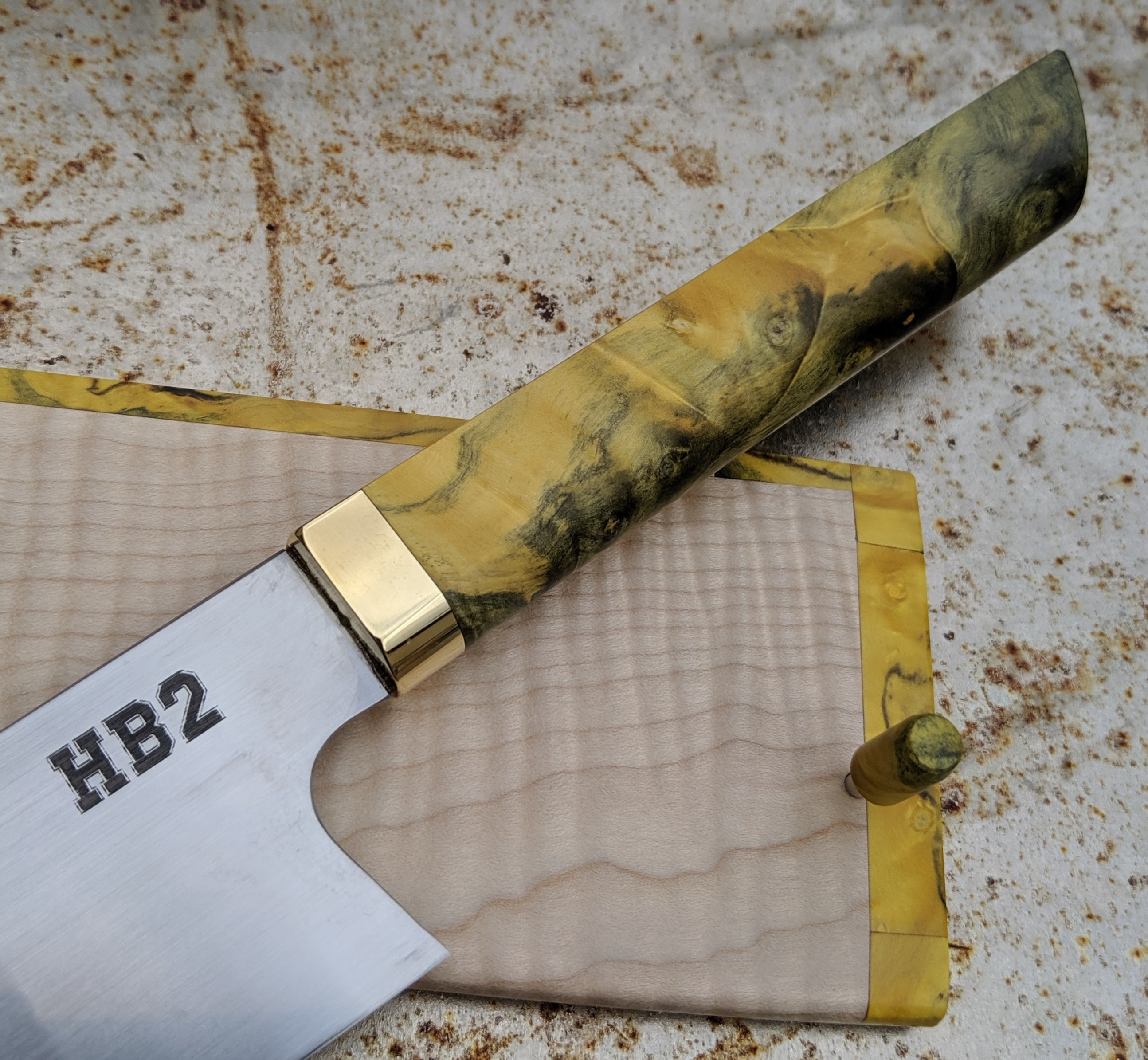 MAV Knives 195mm Kiritsuke Japanese Chef Knife with Saya (HB2) - Perfect for Sushi, Sashimi & Precision Vegetable Cutting
