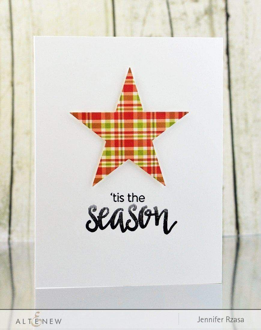 Halftone Holidays Stamp & Die Set Bundle - Christmas Card Making Supplies for DIY Scrapbooking & Holiday Crafts