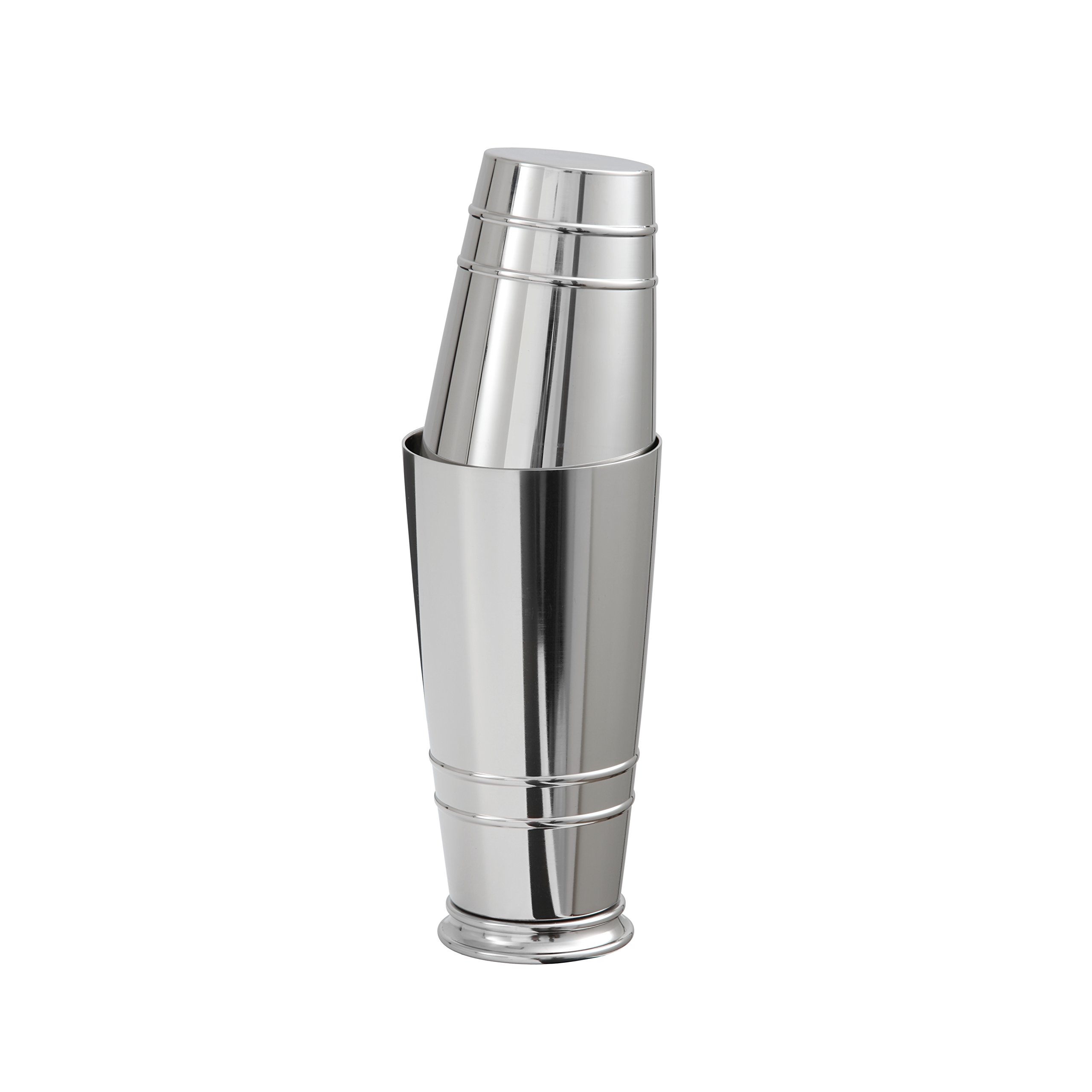 Premium Fortessa Barware Boston Shaker Cocktail Set - 18/8 Stainless Steel Mixing Tins with Strainer & Jigger - Perfect for Home Bars, Professional Bartenders & Cocktail Enthusiasts (Great Gift for Mixologists)