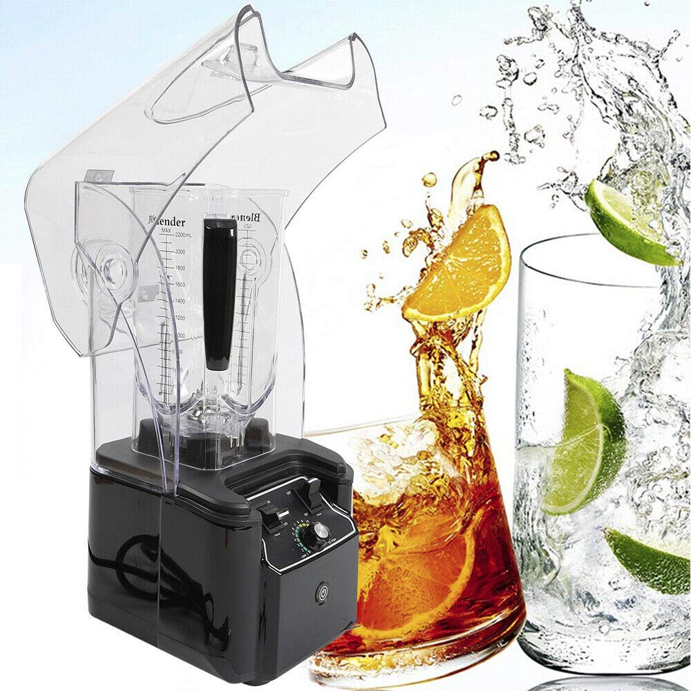 2200W Professional Countertop Blender - 15-Speed High Power Smoothie Maker with 74.3OZ BPA-Free Pitcher - Perfect for Crushing Ice, Making Fruit Smoothies, Protein Shakes & Kitchen Prep (Black)