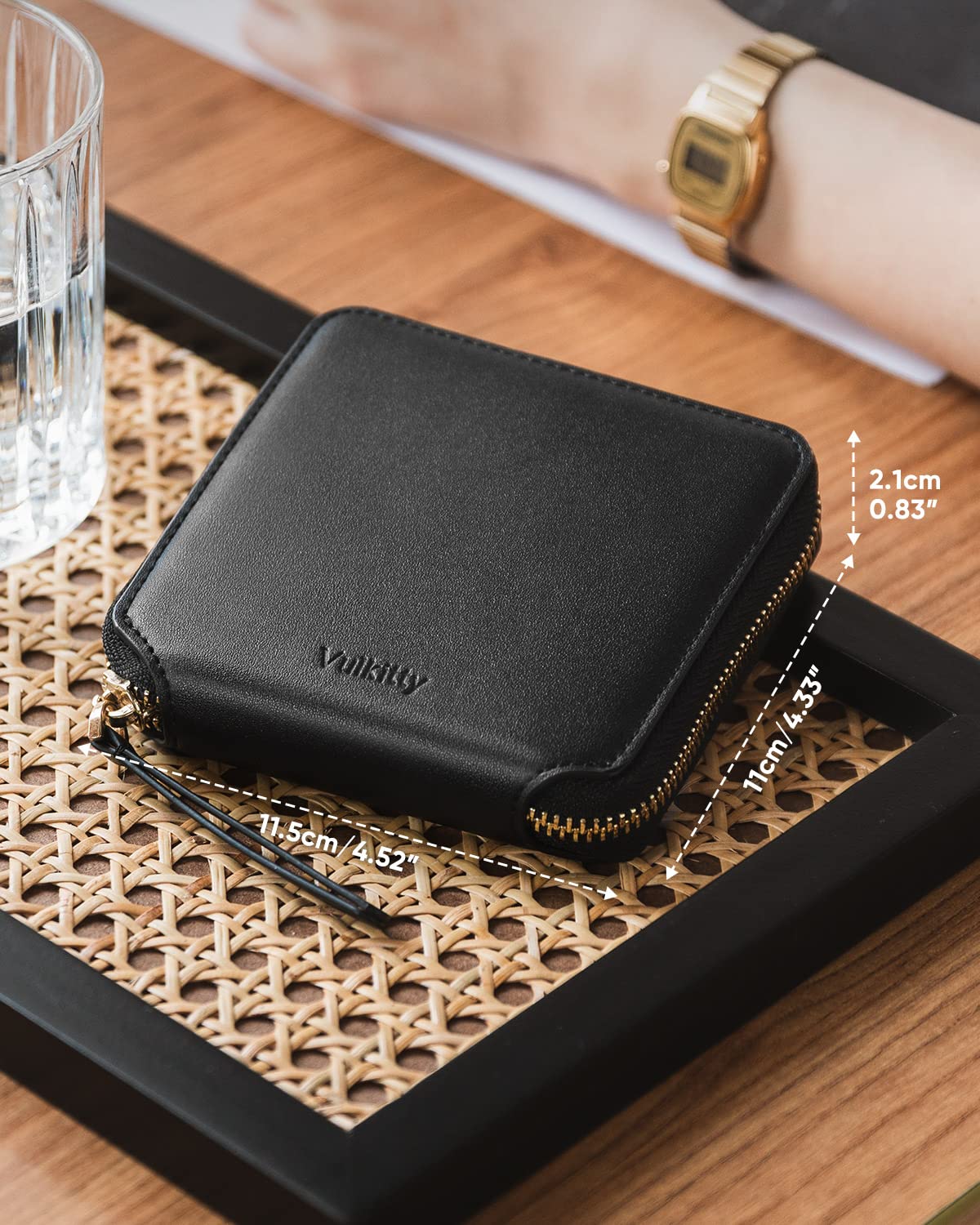 Women's RFID Blocking Leather Wallet - Slim Bifold Credit Card Holder with Zipper Coin Pocket | Perfect for Everyday Use, Travel & Gift Giving