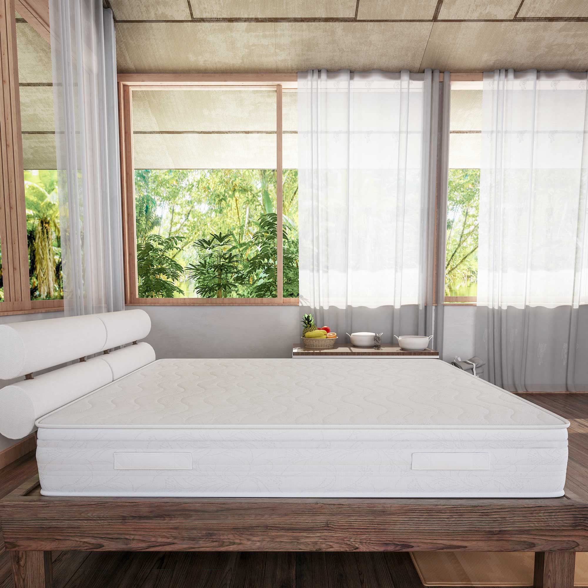 Baldiflex Amazonia Plus Memory Foam Mattress - 160x180x20cm Hypoallergenic & Anti-Dust Mite Cover, Premium Viscoelastic Mattress for Back Pain Relief - Perfect for Bedrooms, Guest Rooms & Dormitories