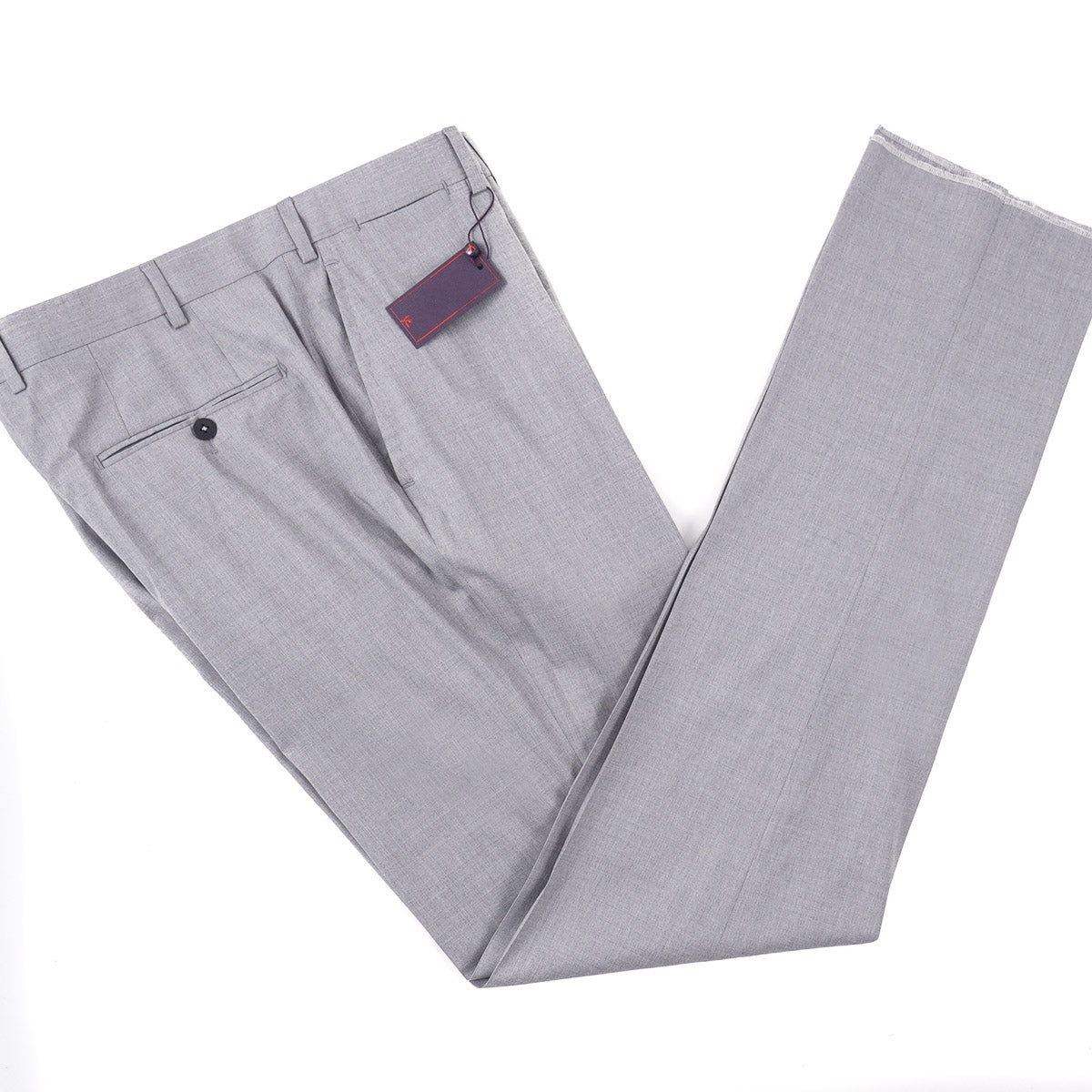 Isaia 'Sanita' Slim Fit Wool Dress Pants for Men - Premium Italian Tailored Trousers for Business, Office & Formal Occasions