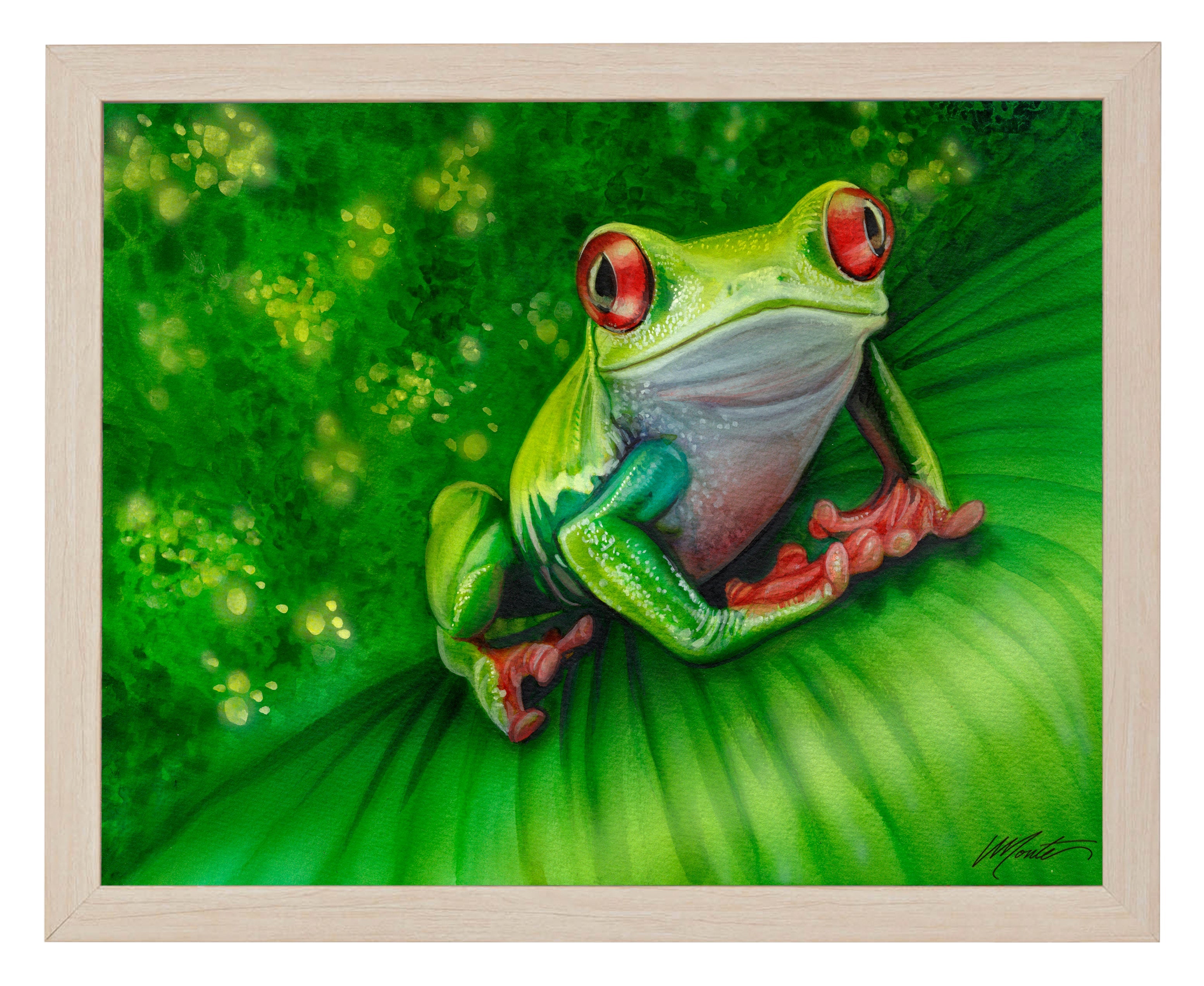 Feeling Froggy Art Prints - Vibrant Frog Wall Decor for Home, Office & Nursery | Unique Wildlife Artwork for Nature Lovers
