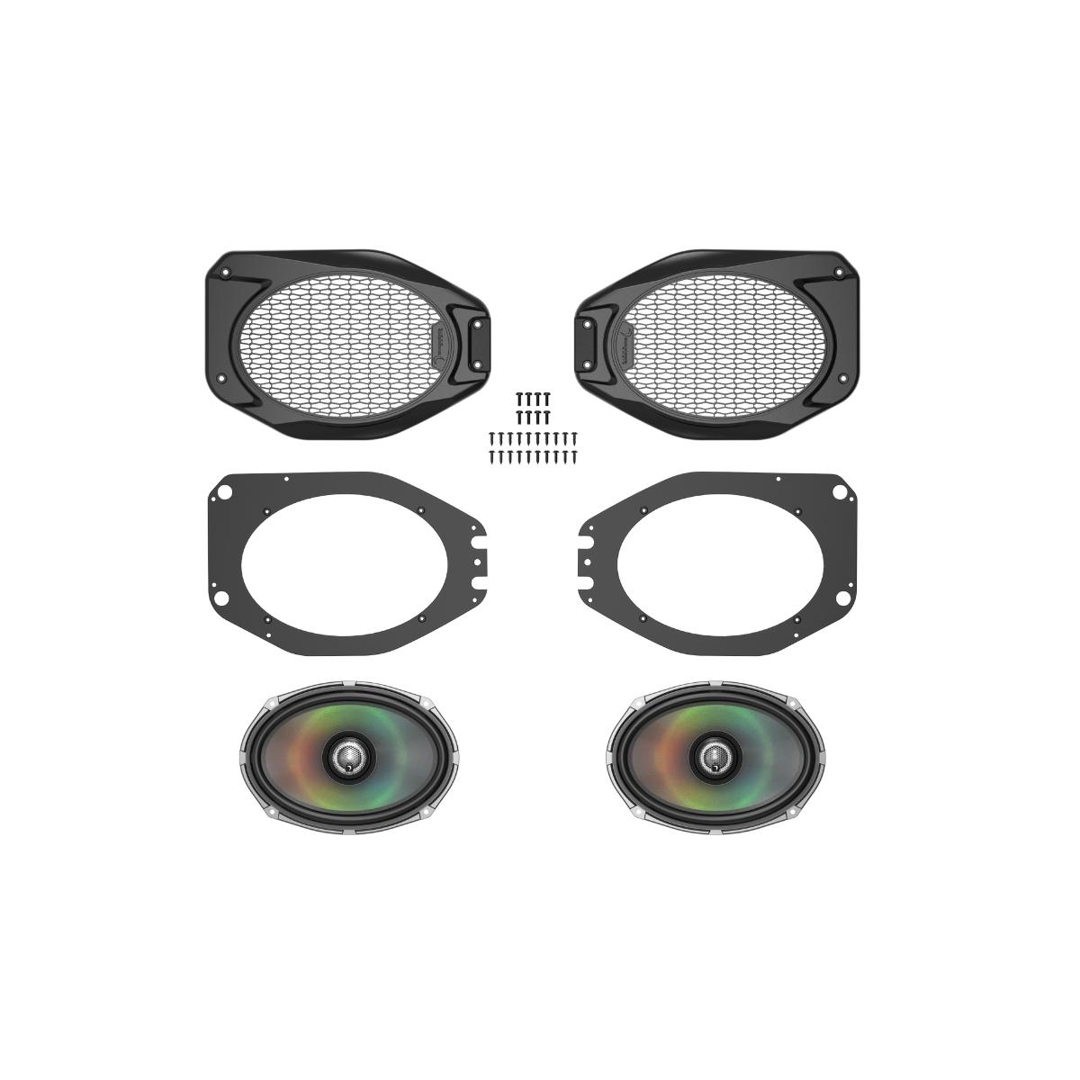 2018+ Jeep Wrangler (2DR/4DR) & Jeep Gladiator 6x9 Overhead Speaker Kit - VSPJP69OE - Premium Audio Upgrade for Off-Road Adventures & Daily Commutes