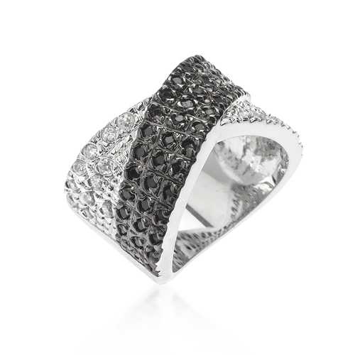 Elegant Cross Pattern Cocktail Ring for Women - Vintage Inspired Statement Jewelry for Parties, Weddings & Evening Events