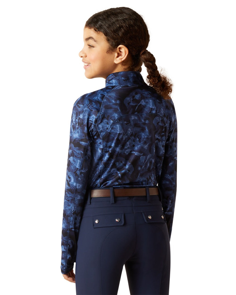 Ariat Children's Lowell 2.0 1/4 Zip Base Layer - Thermal Underwear for Kids - Cold Weather Performance Shirt - Perfect for Winter Sports & Outdoor Activities