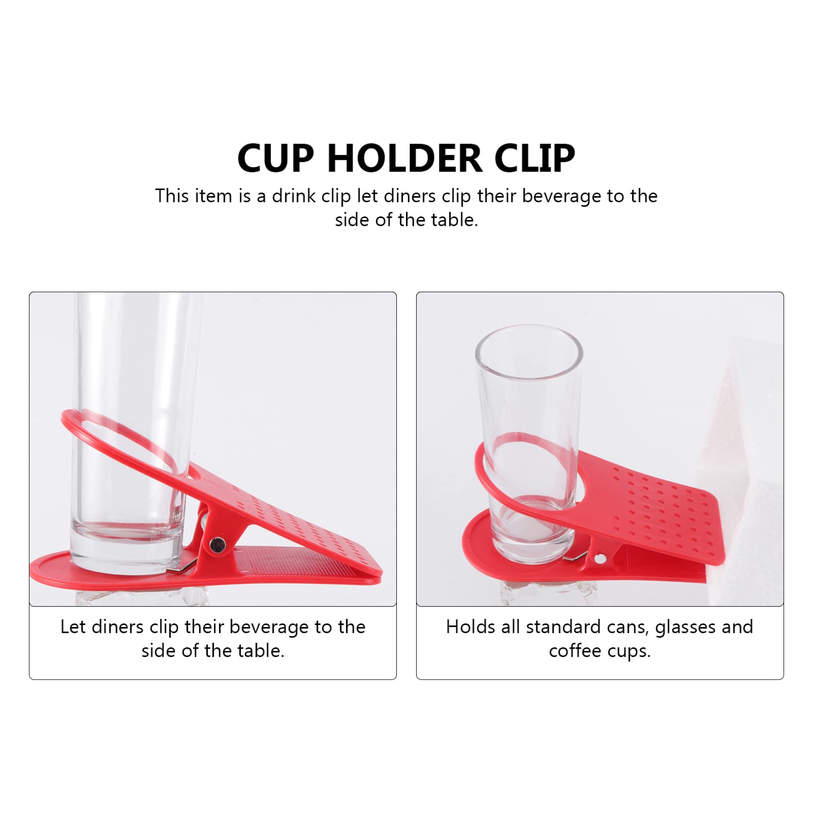 Sturdy Clip-On Cup Holder for Bathroom, Desk, Laundry & Beach - Multi-Purpose Mug Storage Organizer with Strong Clamp - Perfect for Office, Home & Outdoor Drink Holder Accessories