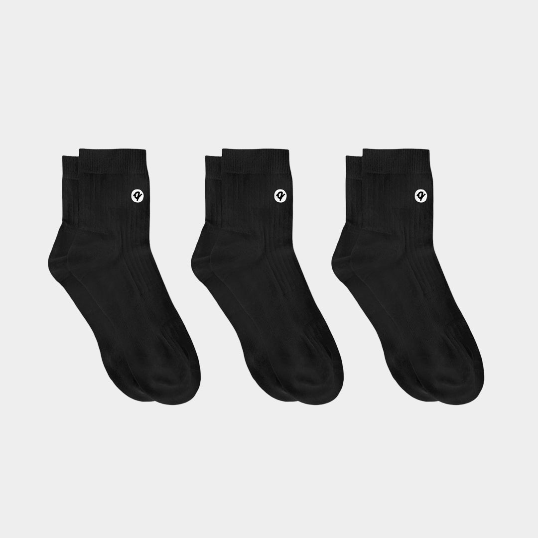 Premium Midweight Cotton Quarter Pacers - 97% Organic Cotton for Men & Women - Comfortable Casual Socks for Everyday Wear, Running & Sports