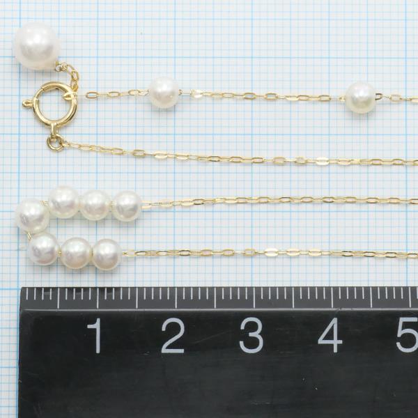 18K Yellow Gold Pearl Necklace for Women - Elegant Luxury Jewelry Gift for Wedding, Anniversary & Special Occasions