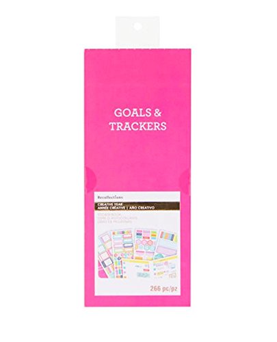 Recollections Goals and Trackers Planner Stickers - Life Planner, Daily Organization, Planner Sticker Book for Productivity, Time Management, and Creative Journaling