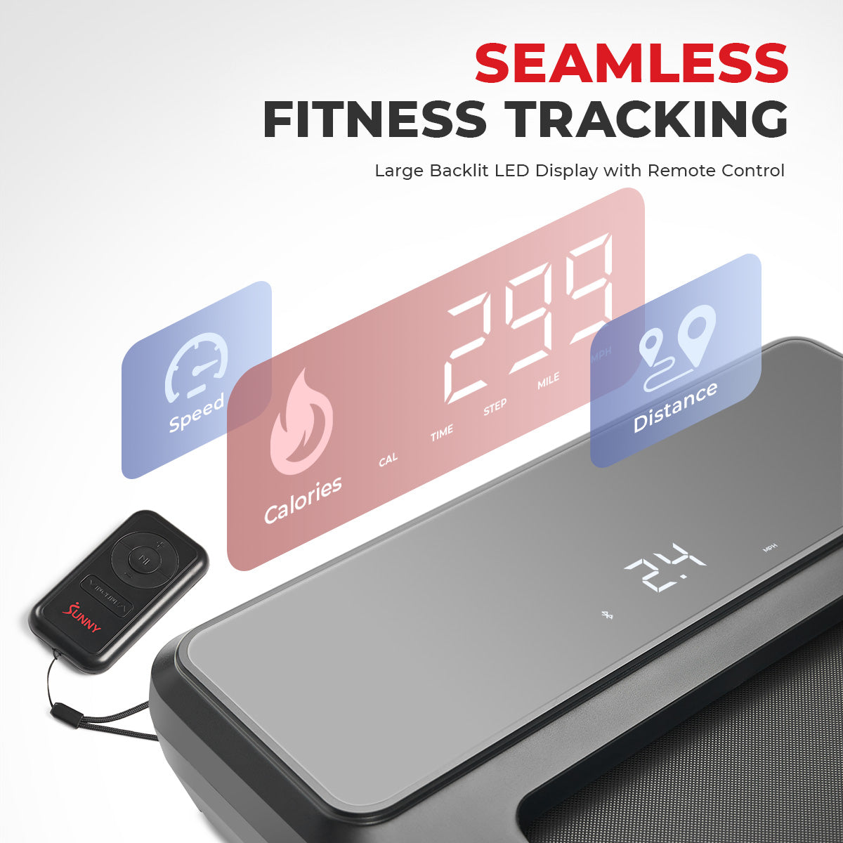 Pacer 2 in 1 Auto Incline Under Desk Walking & Running Smart Treadmill - Compact Home Office Treadmill for Workouts While Working