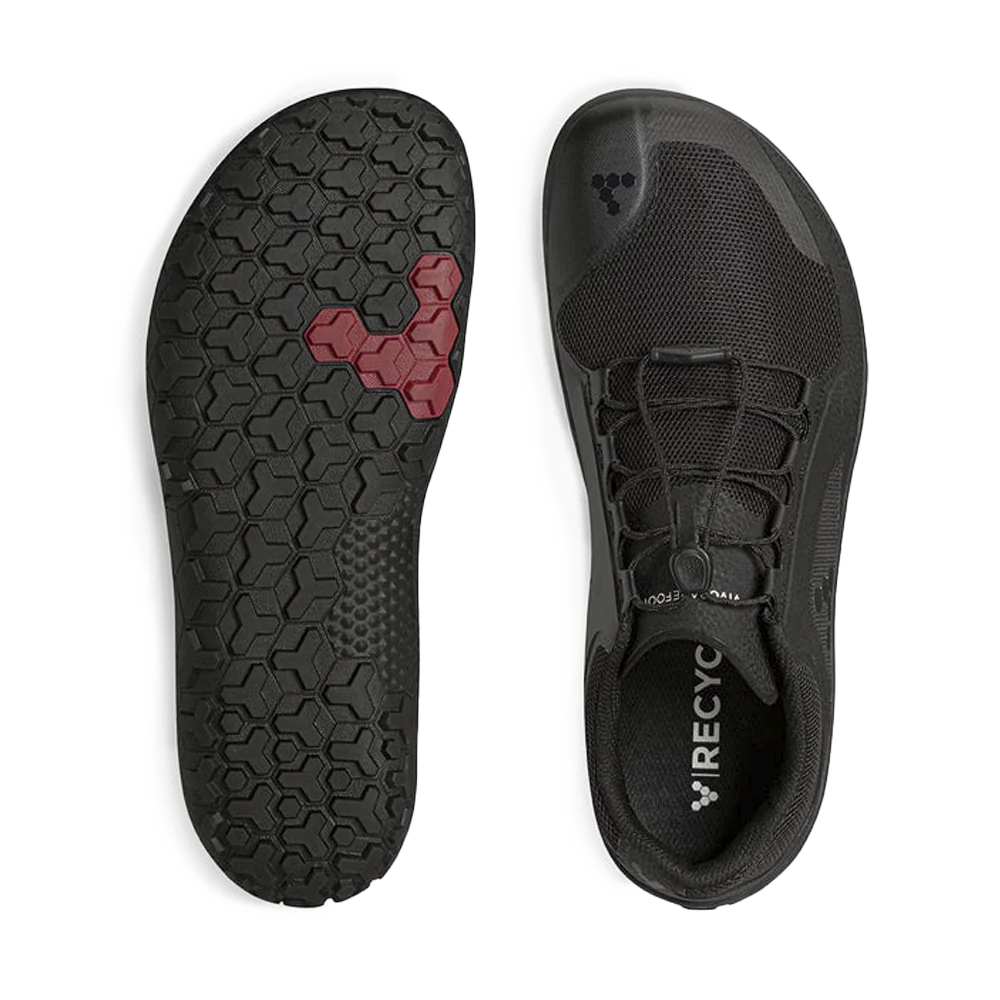 Vivobarefoot Primus Trail II FG Men's Barefoot Shoes - Obsidian Color | Lightweight & Flexible for Trail Running, Hiking & Outdoor Adventures