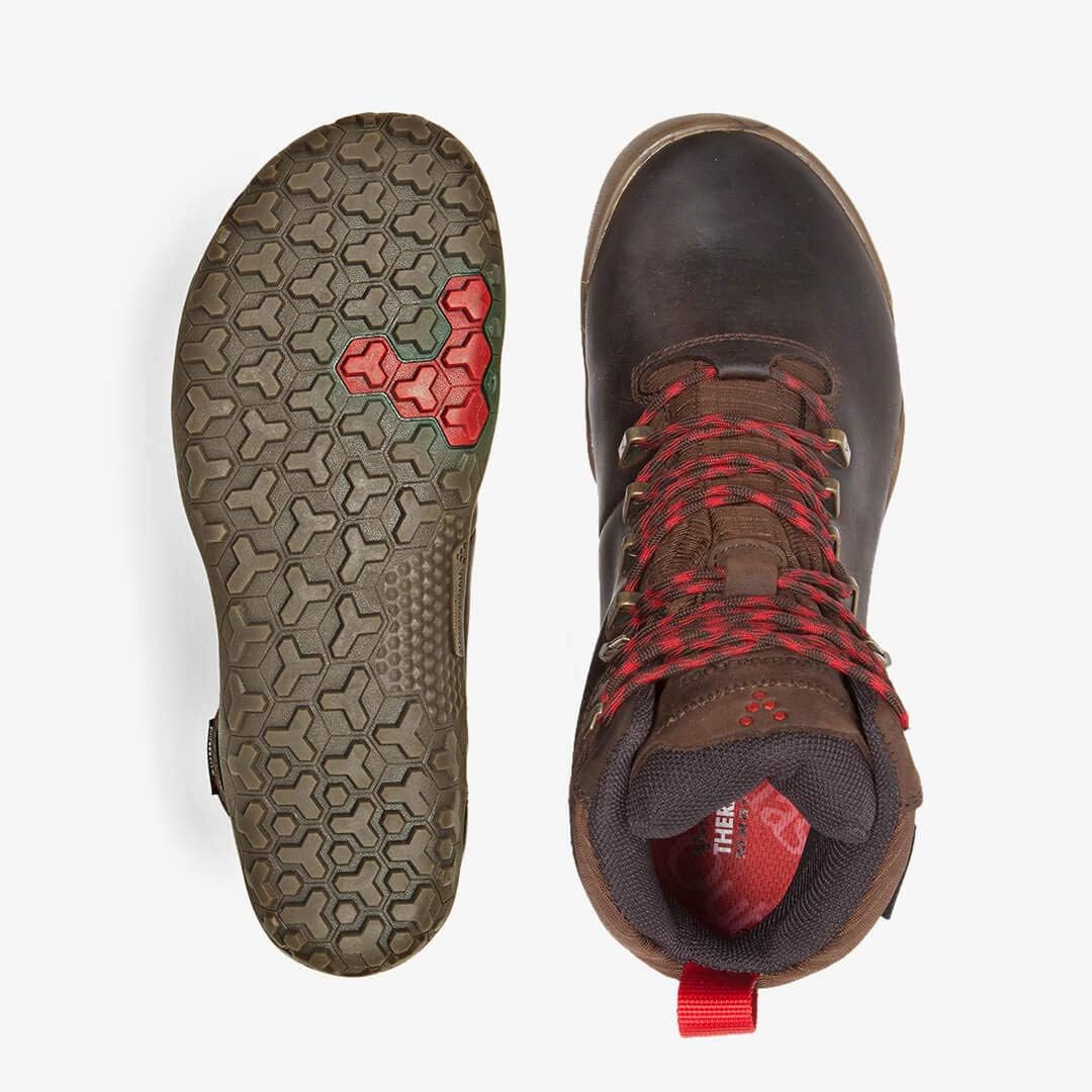 Vivobarefoot Women's Tracker FG Boot - Waterproof Hiking Shoes for Outdoor Adventures in Dark Brown | Perfect for Trail Running, Camping & Winter Walking