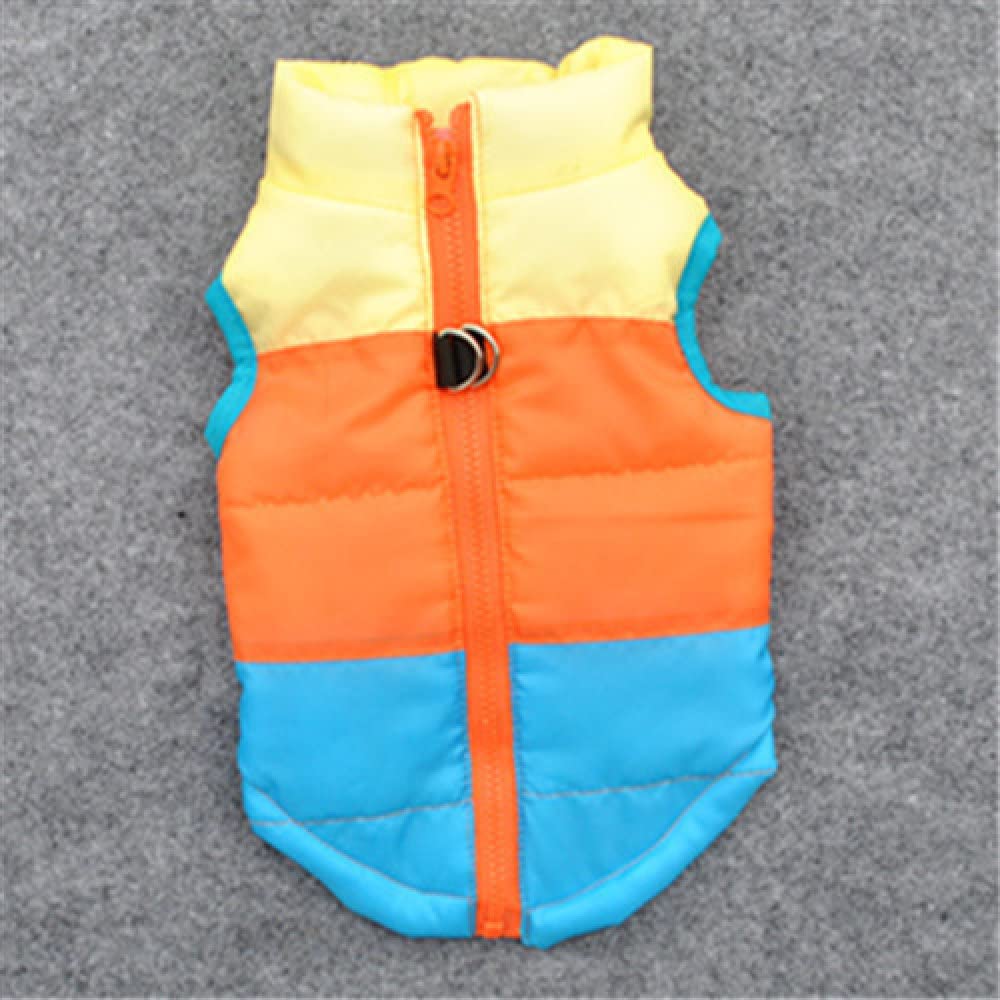 HUANSUN Winter Dog Jacket - Warm Cotton Vest for Small Dogs (3-Piece, Blue) - Outdoor & Indoor Use