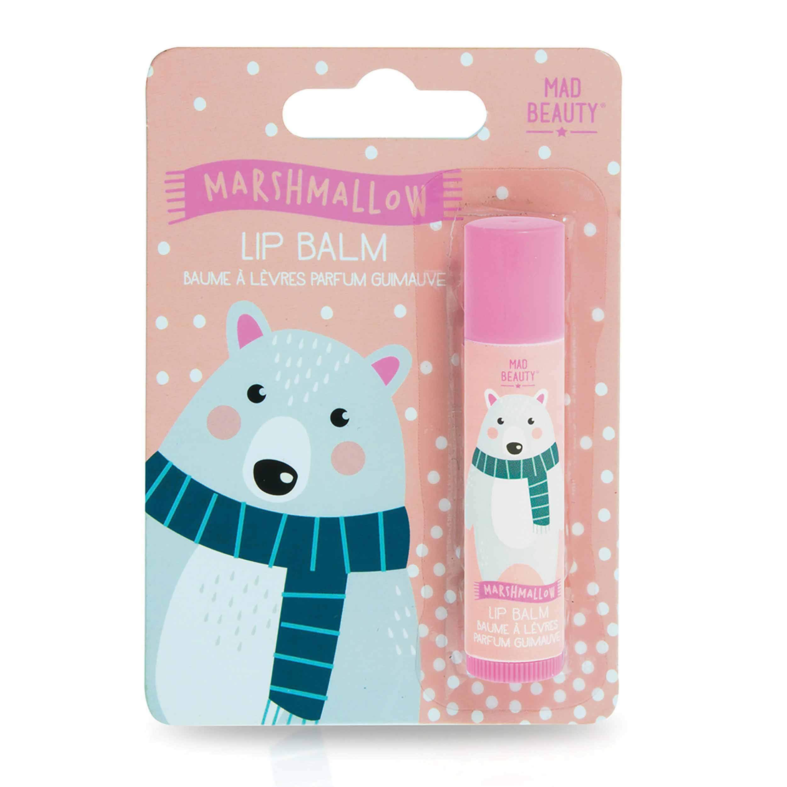 Christmas Polar Bear Lip Balm - Moisturizing & Festive Holiday Lip Care for Dry Lips - Perfect for Winter Gifts & Stocking Stuffers