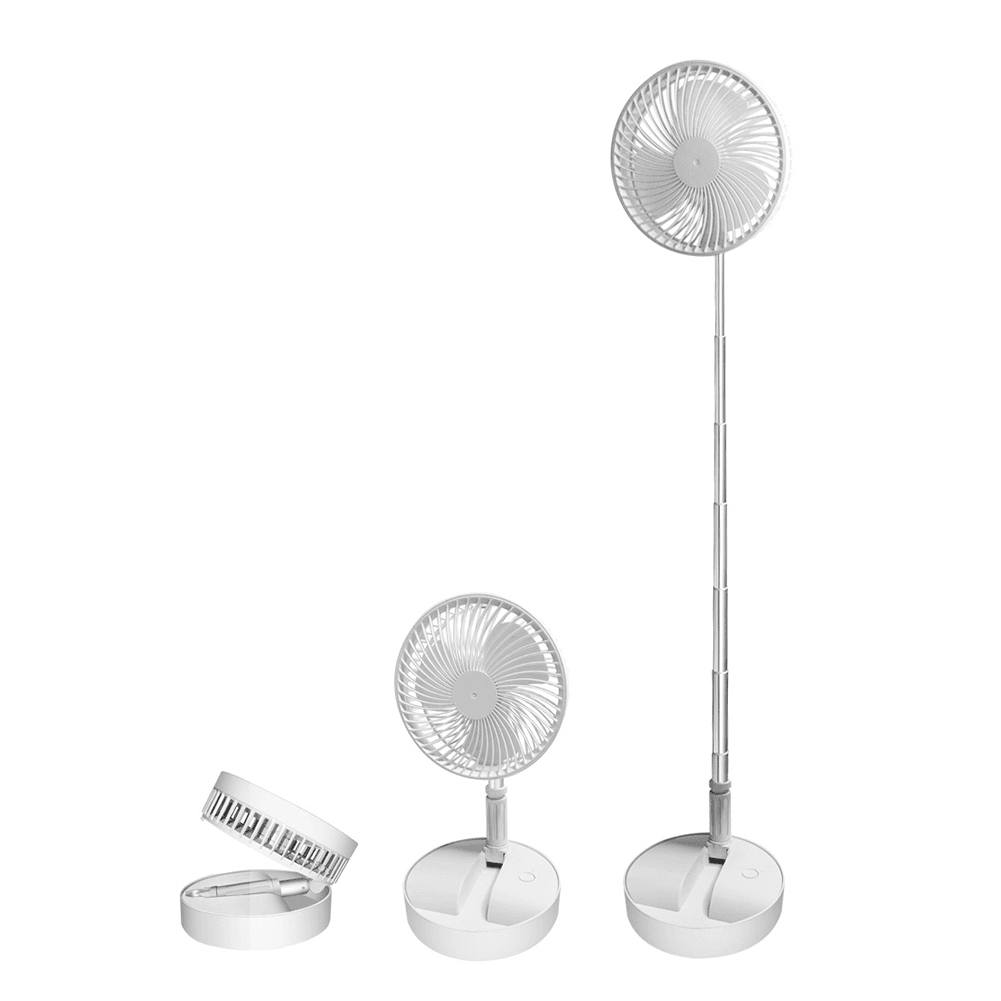 4 in 1 Foldable Portable Fan - USB Rechargeable, 3 Speed Settings, Quiet Personal Cooling Fan for Home, Office, Travel, Camping & Outdoor Activities