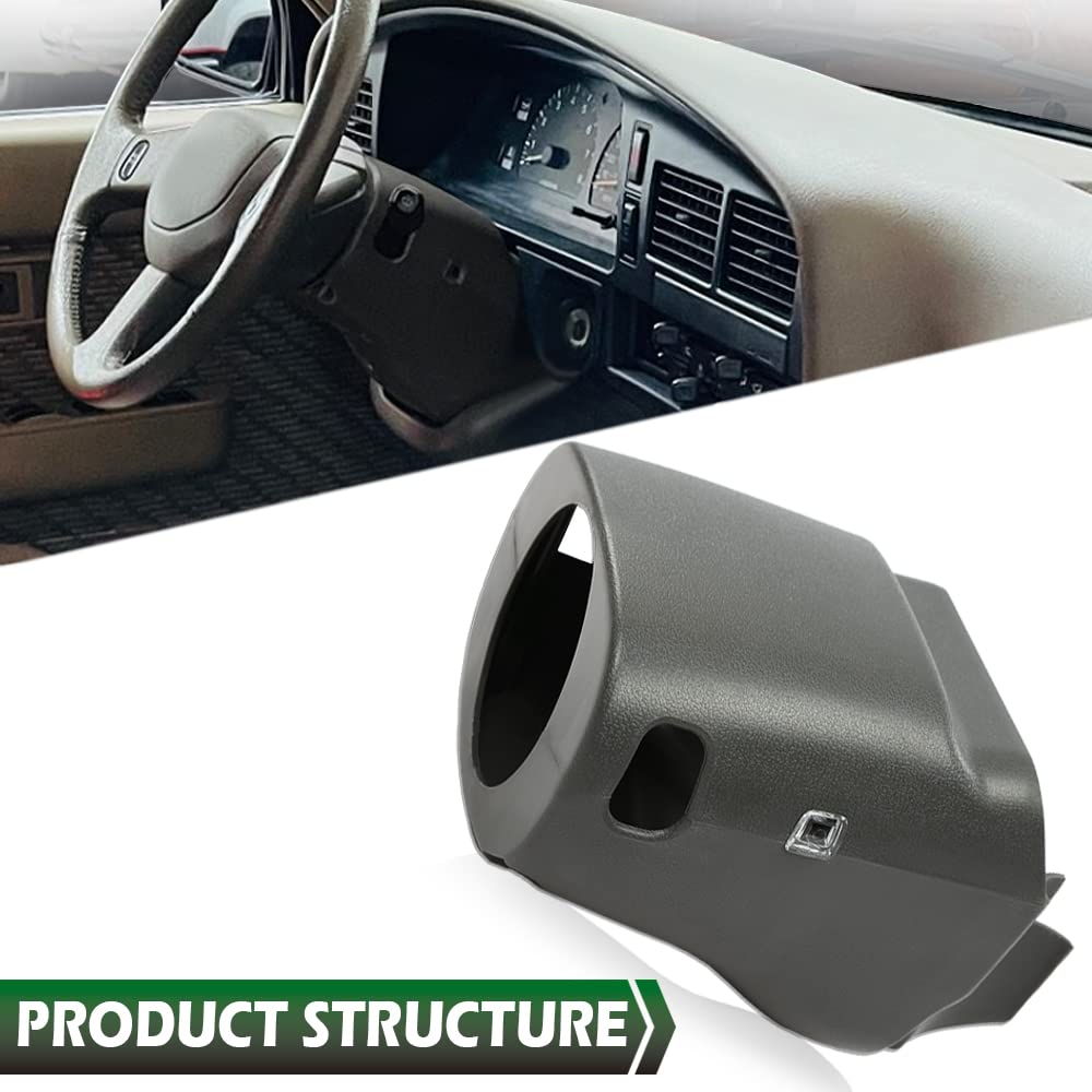 GRAND ORANGE Steering Column Cover Lower & Upper for Toyota 4Runner 1990-1995 | Tilt Wheel Compatible | Gray Plastic Replacement Lens | Perfect for Interior Restoration & DIY Car Repair Projects