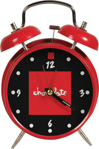 Chocolate Alarm Clock - Novelty Fun Gift for Chocolate Lovers, Unique Desk Decor & Wake-Up Gadget - Perfect for Birthdays, Office Pranks, and Sweet Tooth Decorations