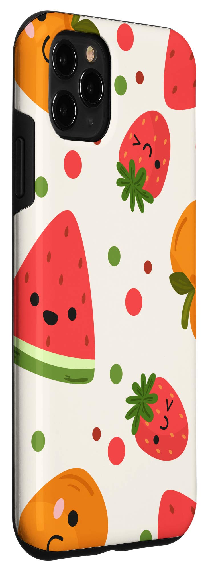 iPhone 11 Pro Max Case - Summer Sweet Watermelon Peach Strawberry Fruit Design - Durable Protective Phone Cover for Women & Men - Perfect for Beach, Vacation & Everyday Use