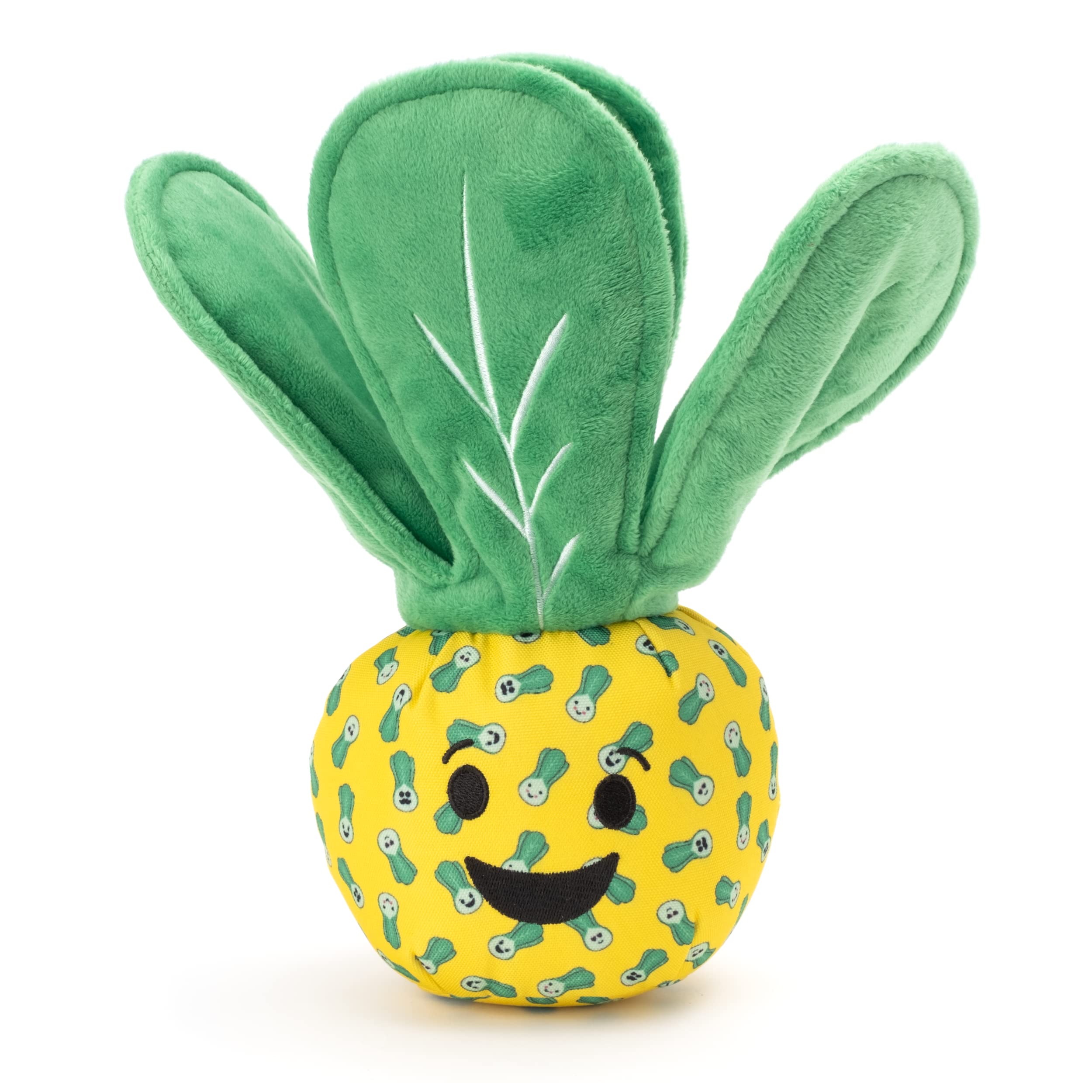 Durable Bok Choy Dog Toy for Aggressive Chewers - Tough Chew-Resistant Fetch Toy with Multiple Squeakers, Fun Indoor & Outdoor Play for Large Dogs (Yellow/Green) - Perfect for Fetch, Training, and Interactive Playtime