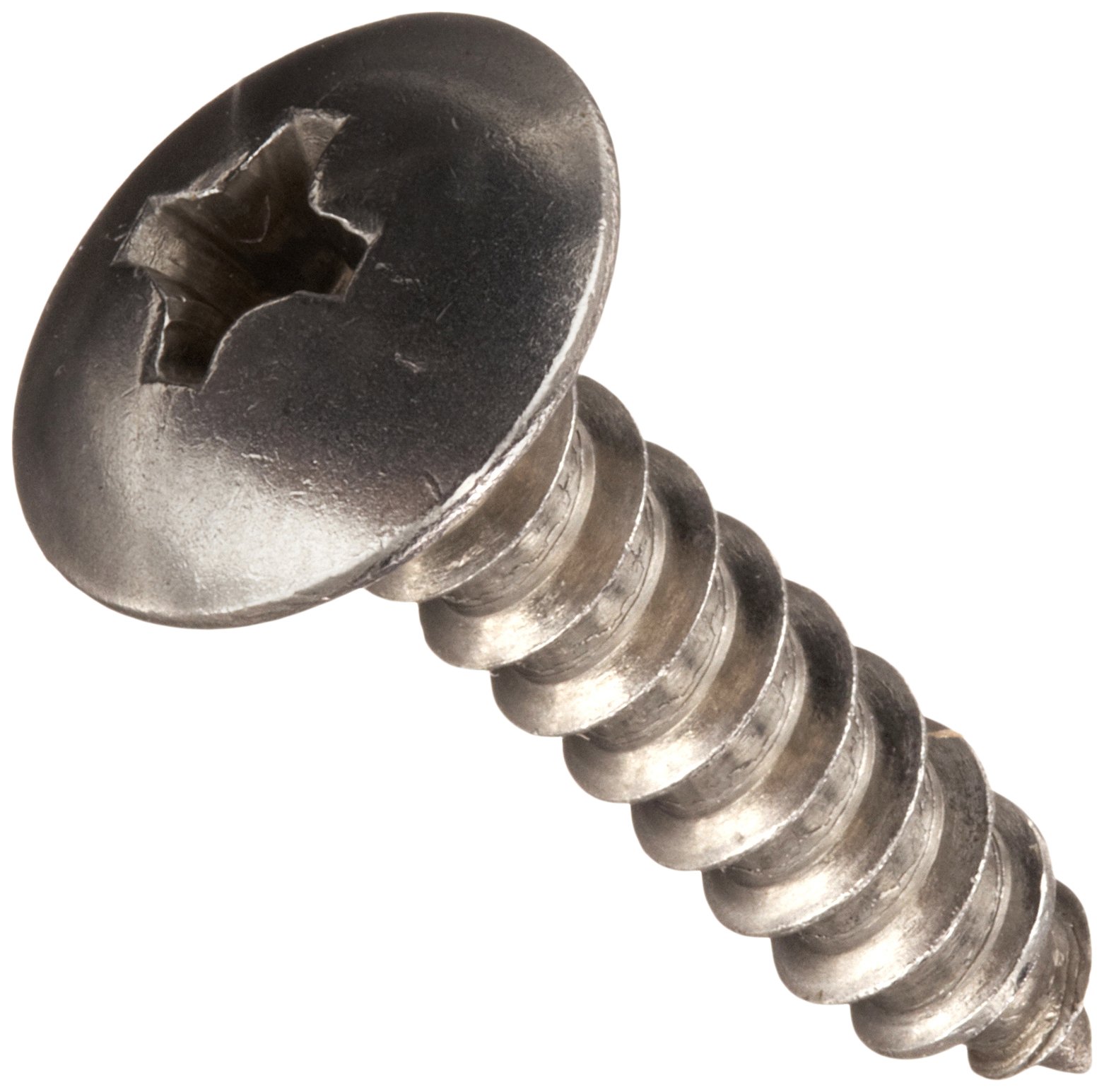 18-8 Stainless Steel Truss Head Screws #8-15, Pack of 100 - for Metal & DIY Projects