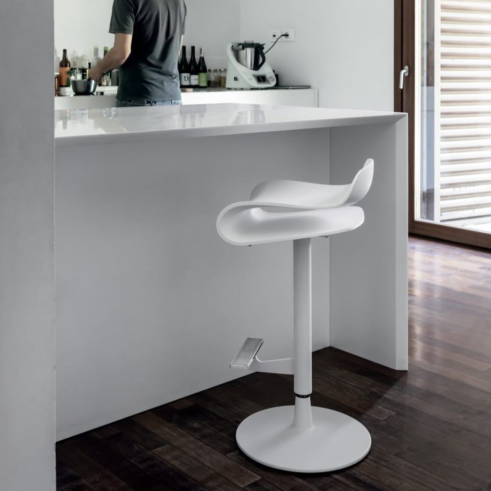 Adjustable Height Bar Stool - BCN Ergonomic Kitchen & Counter Stool for Dining, Work & Home Office - Perfect for Breakfast Bars, Islands & Standing Desks