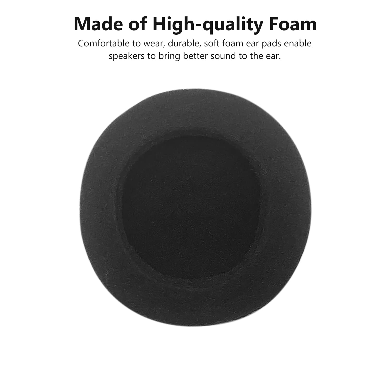 CHEERYMAGIC Replacement Foam Ear Cushions for Office Headsets - Soft Breathable Earpads Compatible with Most Standard Size Telephone Headsets (A9HMEJT) - Perfect for Call Centers, Office Work & Long Wear Comfort