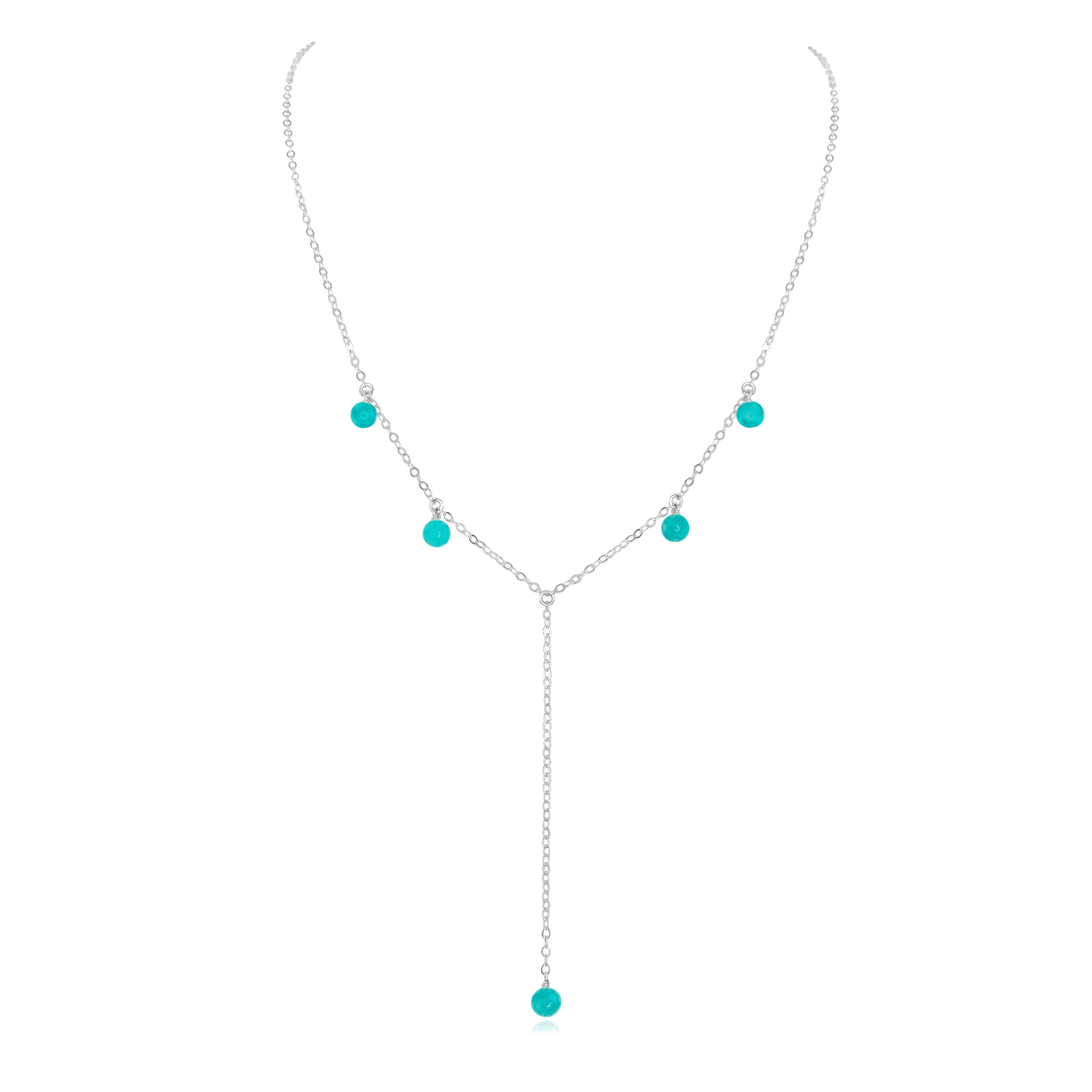 Handmade Turquoise Boho Lariat Necklace - Long Layered Statement Piece for Women | Perfect for Festivals, Beach Vacations & Boho Chic Outfits
