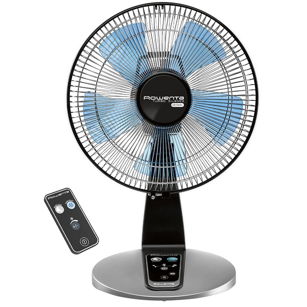 ROWENTA VU2660U2 12-inch Turbo Silence Extreme Table Top Fan - Ultra Quiet Cooling for Home, Office & Bedroom
