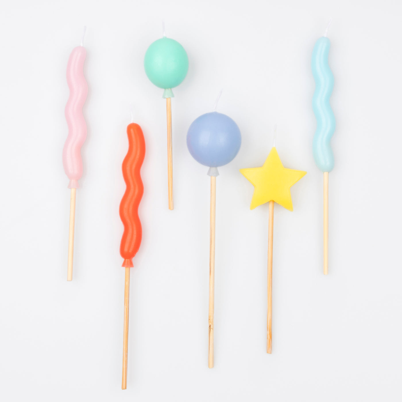 Balloon Candles - Decorative Birthday Party Candles for Cake Toppers, Wedding & Baby Showers - Perfect for Celebrations & Special Events