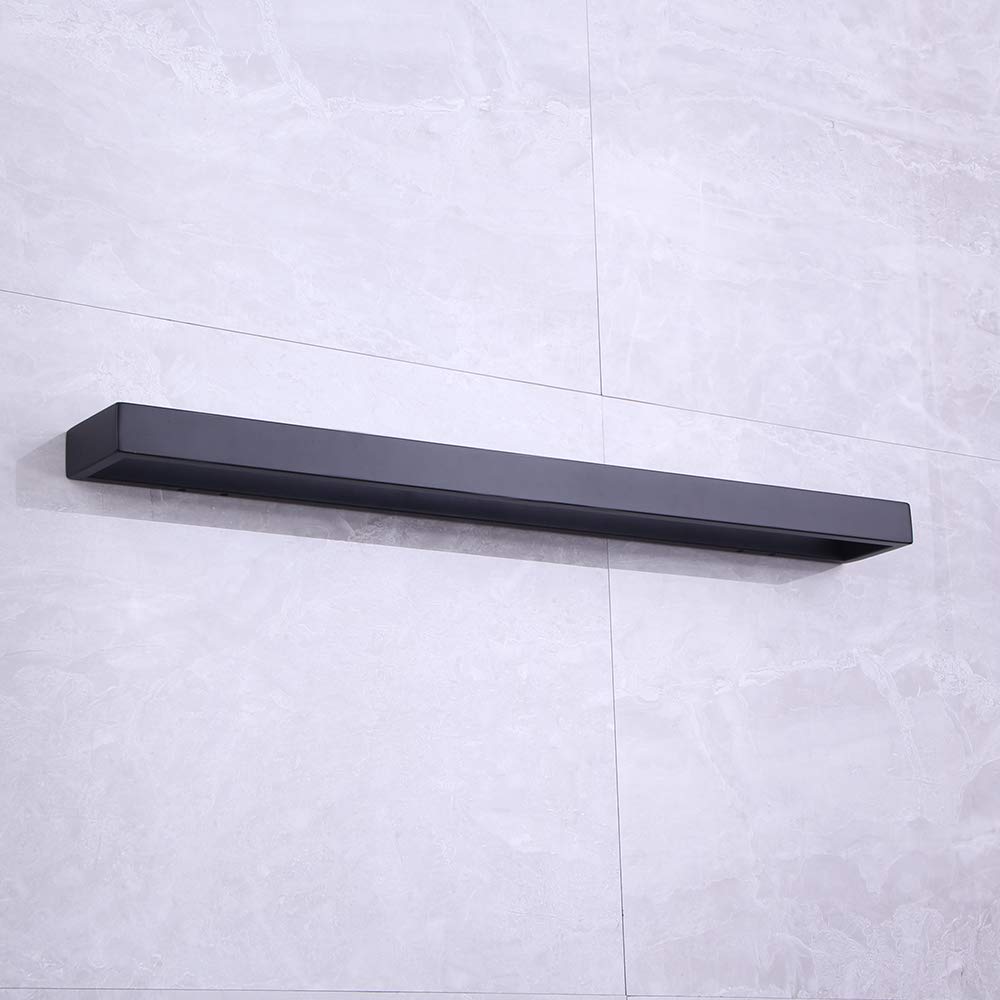 24-Inch Matte Black Bath Hand Towel Bar - SUS 304 Stainless Steel Square Towel Rack Holder for Bathroom Wall Mount - Durable & Rustproof Bathroom Accessory for Towel Organization & Spa-Like Decor