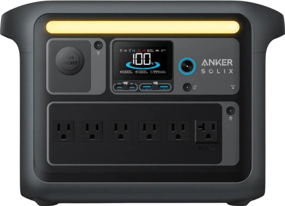 Anker SOLIX C1000X 1056Wh 1800W Portable Power Station - Solar Generator for Camping, RV, Home Backup & Outdoor Adventures