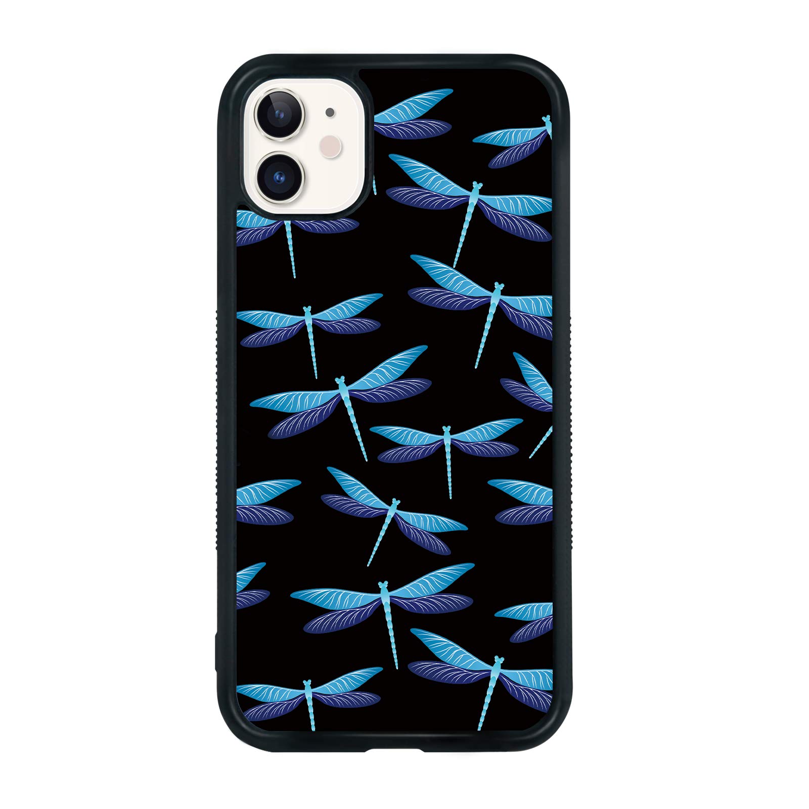 FANXI Blue Dragonfly Shockproof Phone Case for iPhone 11 (6.1 Inch) - Cute Trippy Animal Protective Cover for Women, Men, Teens | Perfect for Daily Use, Outdoor Activities & Gift Giving